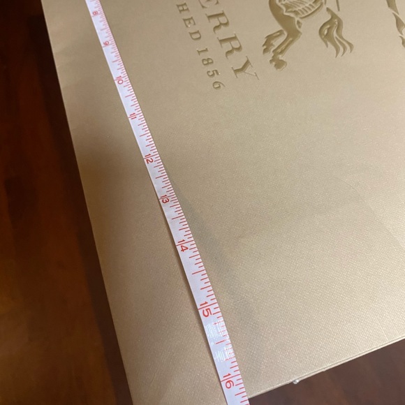 BURBERRY Gold Embossed Gift Bag - Picture 9 of 13